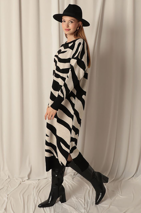 Рокля ZEBRINDA BLACK, Цвят: черен, IVET.BG - Твоят онлайн бутик.