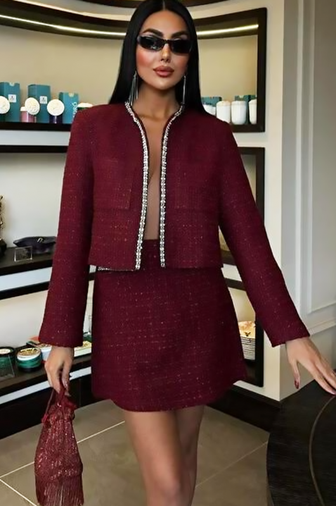 Комплект MARSIANA, Цвят: бордо, IVET.BG - Твоят онлайн бутик.