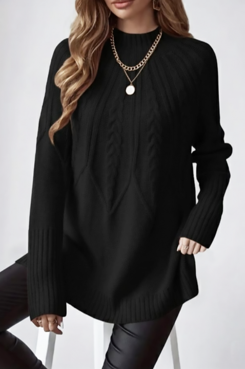 Пуловер ZARVELDA BLACK, Цвят: черен, IVET.BG - Твоят онлайн бутик.