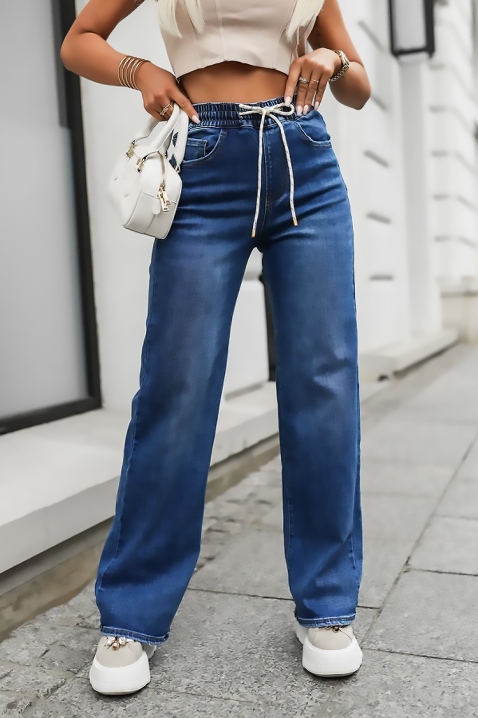 Дънки MOSKONZA, Цвят: син, IVET.BG - Твоят онлайн бутик.