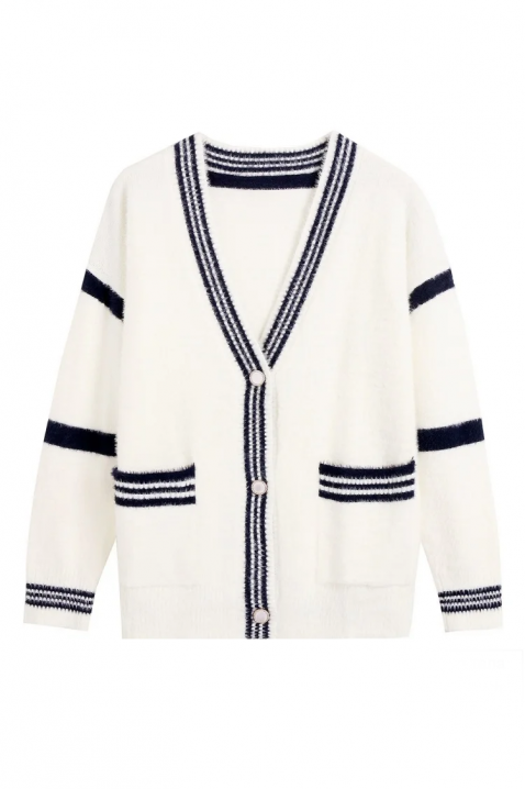 Жилетка VROVELDA, Цвят: бял, IVET.BG - Твоят онлайн бутик.