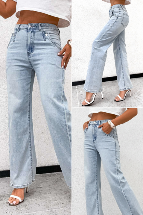 Дънки AMERSOTA, Цвят: син, IVET.BG - Твоят онлайн бутик.