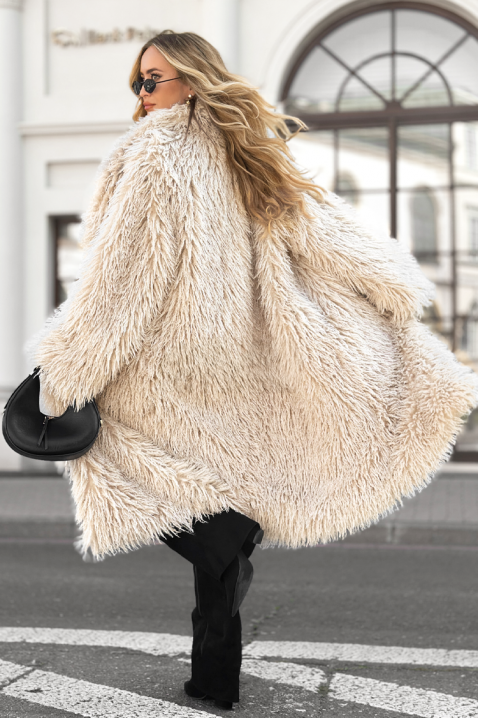 Палто EMEGONSA ECRU, Цвят: екрю, IVET.BG - Твоят онлайн бутик.