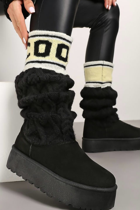 Ботуши KARMENZA BLACK, Цвят: черен, IVET.BG - Твоят онлайн бутик.