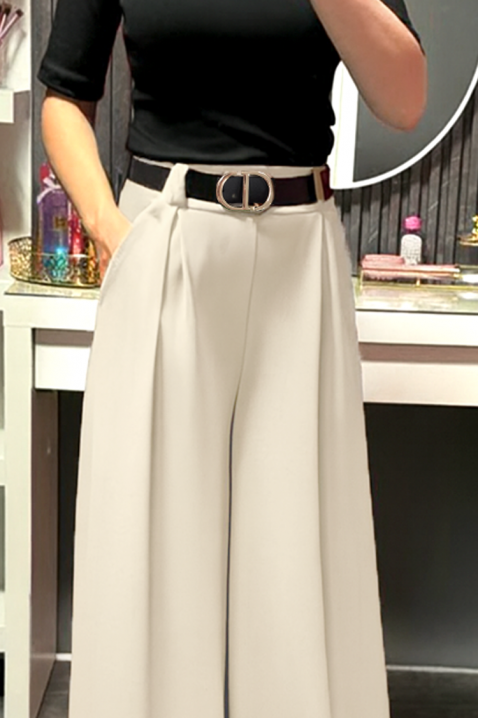 Панталон ILOPERNA ECRU, Цвят: екрю, IVET.BG - Твоят онлайн бутик.