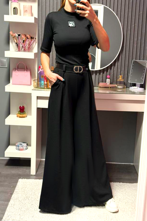 Панталон ILOPERNA BLACK, Цвят: черен, IVET.BG - Твоят онлайн бутик.