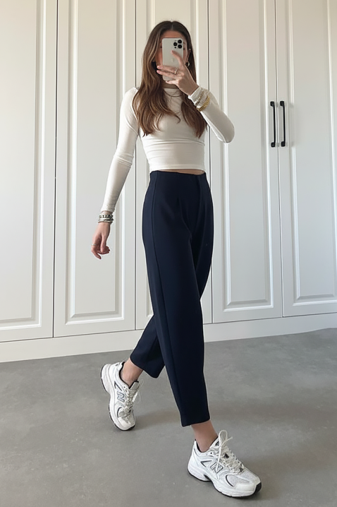 Панталон AMAROLDA NAVY, Цвят: тъмносин, IVET.BG - Твоят онлайн бутик.