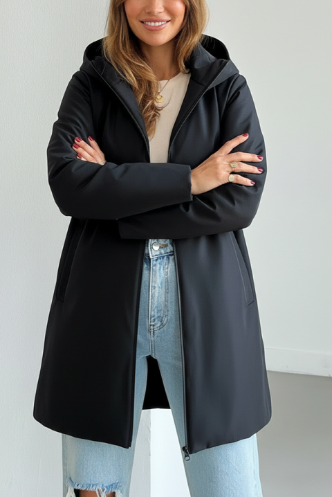 Яке ZARDOLFA, Цвят: черен, IVET.BG - Твоят онлайн бутик.