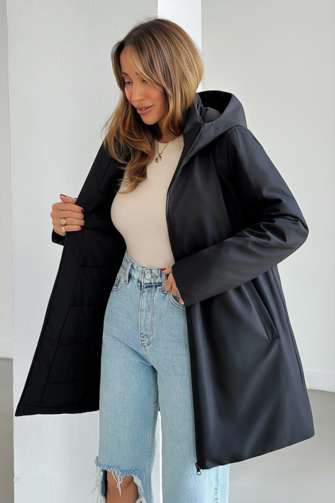 Яке ZARDOLFA, Цвят: черен, IVET.BG - Твоят онлайн бутик.