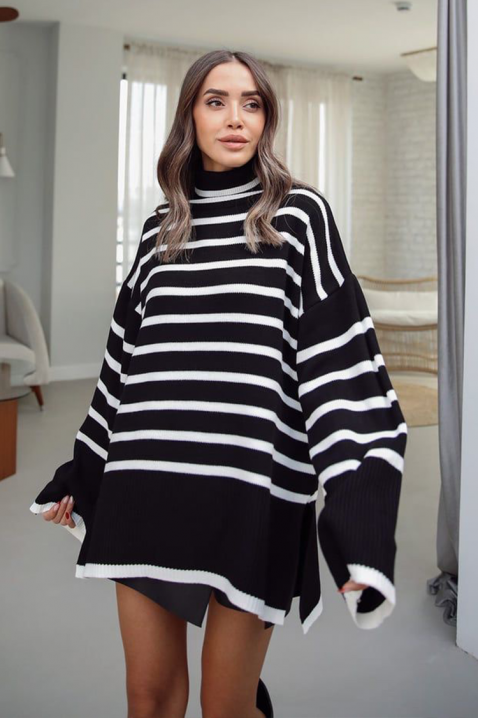 Пуловер ALSETINA BLACK, Цвят: черен, IVET.BG - Твоят онлайн бутик.