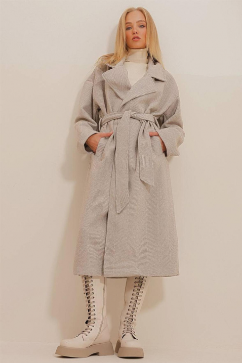 Палто SILVONZA BEIGE, Цвят: беж, IVET.BG - Твоят онлайн бутик.