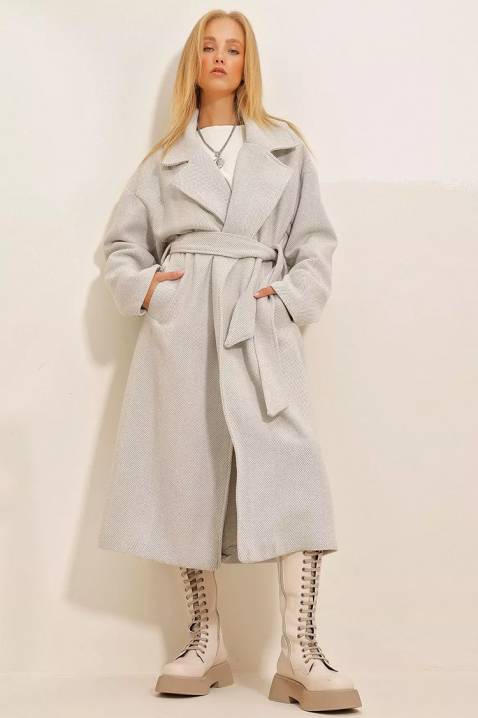 Палто SILVONZA GREY, Цвят: сив, IVET.BG - Твоят онлайн бутик.