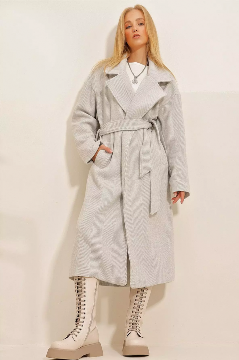 Палто SILVONZA GREY, Цвят: сив, IVET.BG - Твоят онлайн бутик.