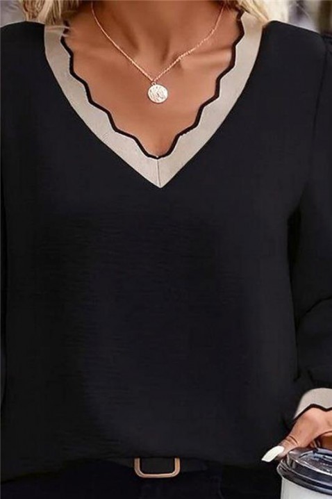 Дамска блуза BIOFEHA BLACK, Цвят: черен, IVET.BG - Твоят онлайн бутик.