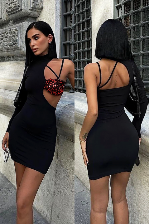 Рокля MADJORZA, Цвят: черен, IVET.BG - Твоят онлайн бутик.