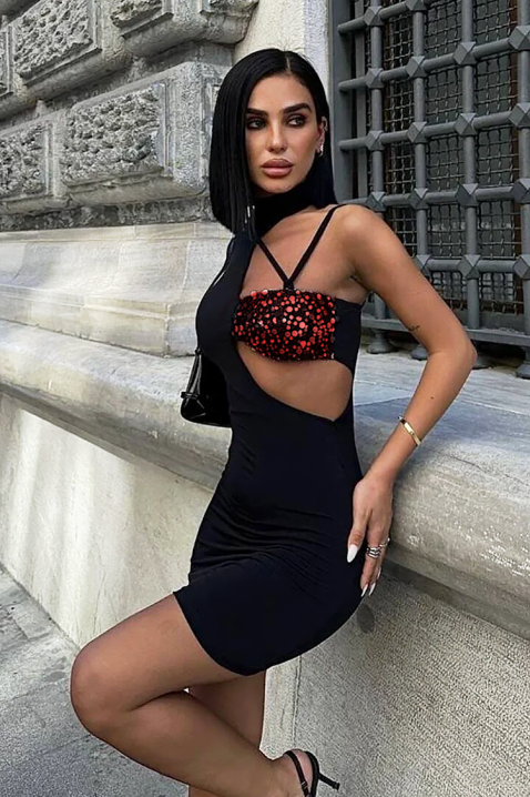 Рокля MADJORZA, Цвят: черен, IVET.BG - Твоят онлайн бутик.