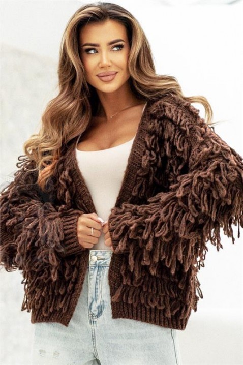 Жилетка DORFELINA, Цвят: кафяв, IVET.BG - Твоят онлайн бутик.