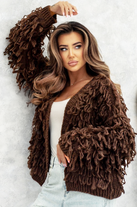 Жилетка DORFELINA, Цвят: кафяв, IVET.BG - Твоят онлайн бутик.