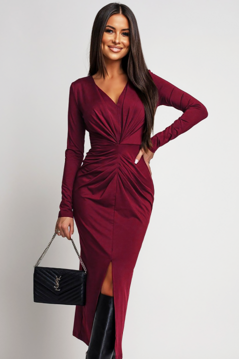 Рокля RIPOLZA BORDO, Цвят: бордо, IVET.BG - Твоят онлайн бутик.