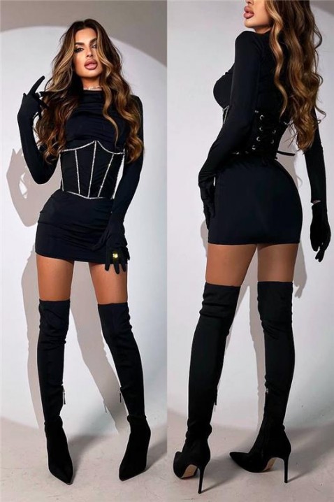 Рокля VOLGATA, Цвят: черен, IVET.BG - Твоят онлайн бутик.