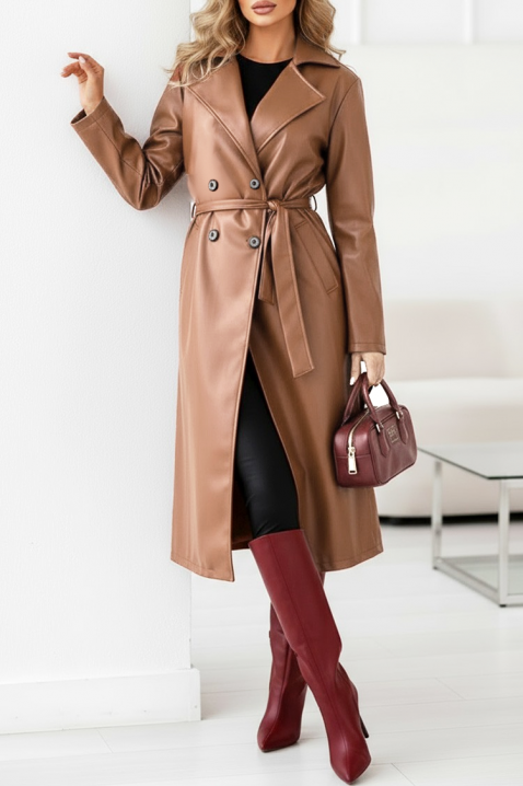 Тренчкот DRENDILZA, Цвят: светлокафяв, IVET.BG - Твоят онлайн бутик.