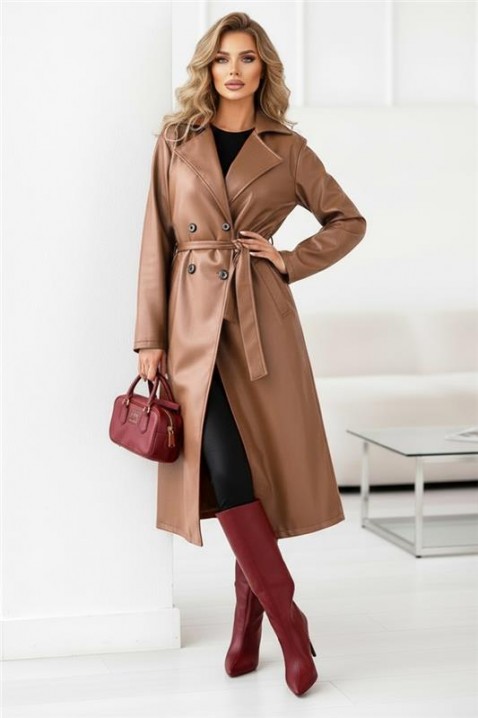 Тренчкот DRENDILZA, Цвят: светлокафяв, IVET.BG - Твоят онлайн бутик.