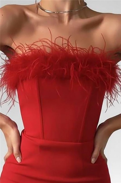 Рокля SAROELTA RED, Цвят: червен, IVET.BG - Твоят онлайн бутик.