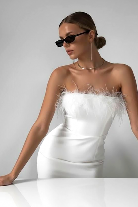 Рокля SAROELTA WHITE, Цвят: бял, IVET.BG - Твоят онлайн бутик.