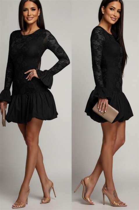 Рокля ELVLINZA BLACK, Цвят: черен, IVET.BG - Твоят онлайн бутик.