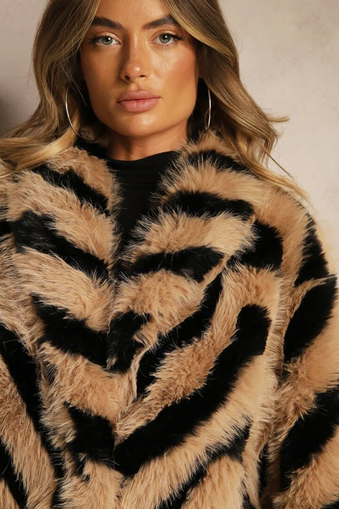 Палто TIGRELZA BEIGE, Цвят: беж, IVET.BG - Твоят онлайн бутик.