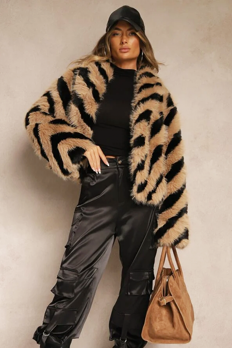 Палто TIGRELZA BEIGE, Цвят: беж, IVET.BG - Твоят онлайн бутик.