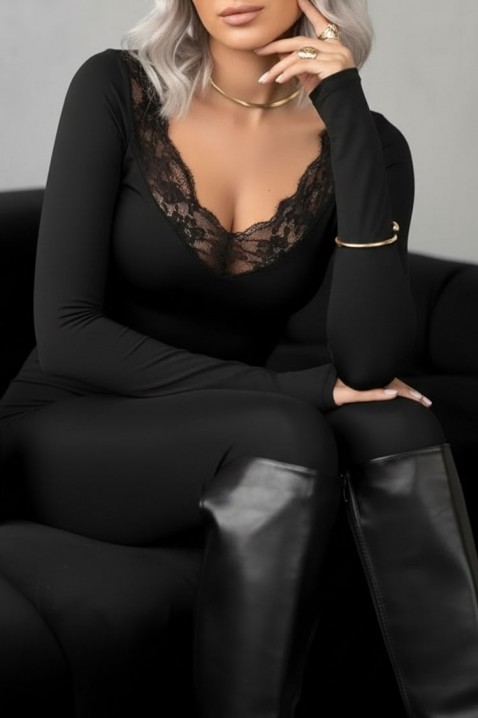 Дамска блуза ERANDELA BLACK, Цвят: черен, IVET.BG - Твоят онлайн бутик.