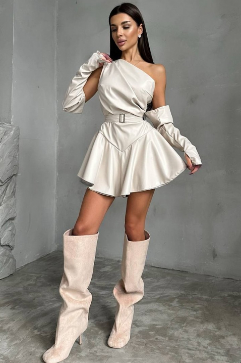 Рокля BEMBOLA, Цвят: екрю, IVET.BG - Твоят онлайн бутик.