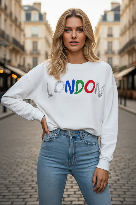 Дамска блуза MANDELIA WHITE, Цвят: бял, IVET.BG - Твоят онлайн бутик.