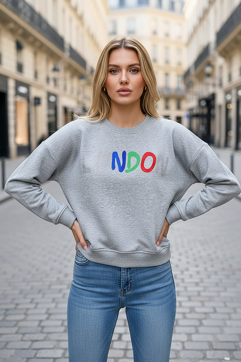 Дамска блуза MANDELIA GREY, Цвят: сив, IVET.BG - Твоят онлайн бутик.