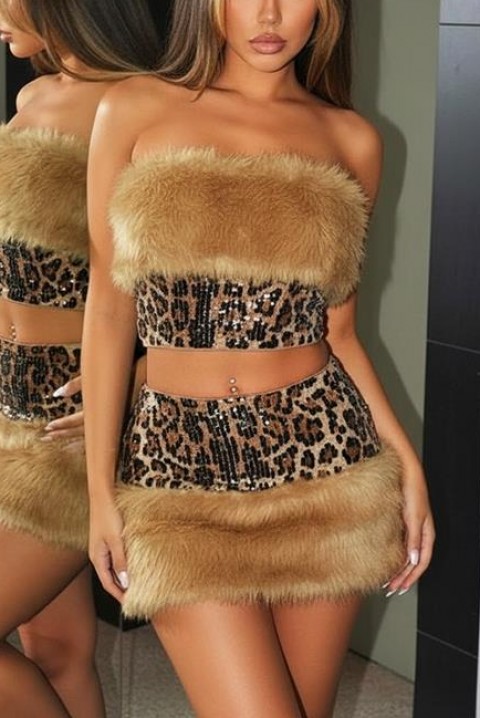 Комплект ZIBRENA BEIGE, Цвят: беж, IVET.BG - Твоят онлайн бутик.