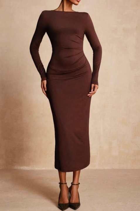 Рокля TOFEILA, Цвят: кафяв, IVET.BG - Твоят онлайн бутик.