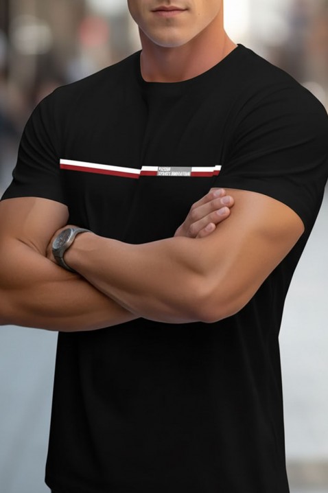 Мъжка тениска BOMEX, Цвят: черен, IVET.BG - Твоят онлайн бутик.