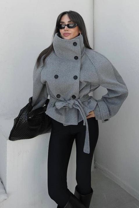 Палто GREIONA GREY, Цвят: сив, IVET.BG - Твоят онлайн бутик.