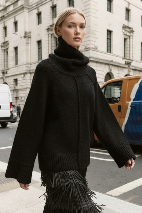 Пуловер MLENVILDA BLACK, Цвят: черен, IVET.BG - Твоят онлайн бутик.