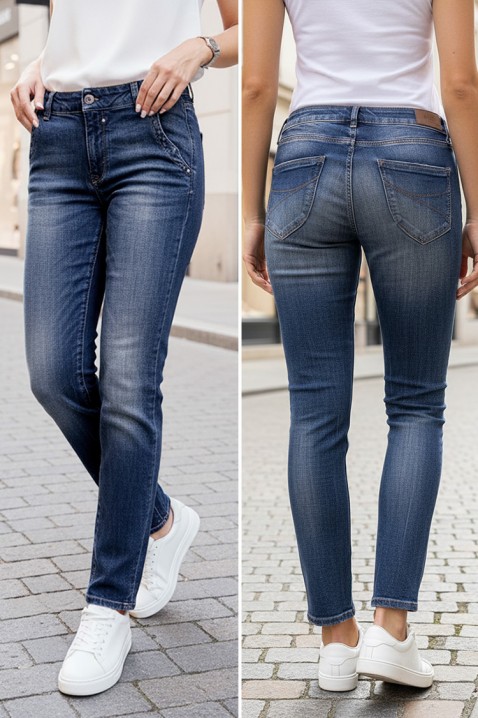 Дънки JERDEJA, Цвят: тъмносин, IVET.BG - Твоят онлайн бутик.