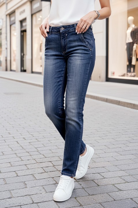 Дънки JERDEJA, Цвят: тъмносин, IVET.BG - Твоят онлайн бутик.