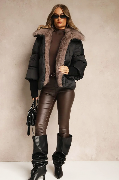 Яке SIBRINZA BLACK, Цвят: черен, IVET.BG - Твоят онлайн бутик.