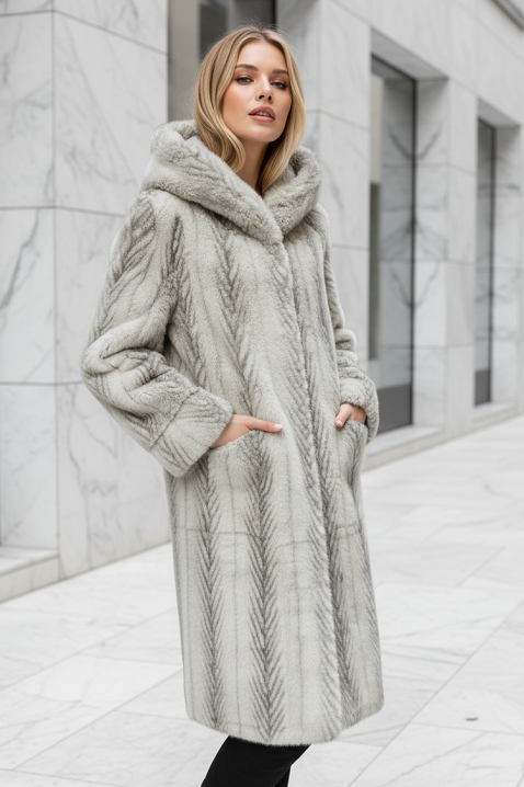 Палто LEDOLZA, Цвят: сив, IVET.BG - Твоят онлайн бутик.