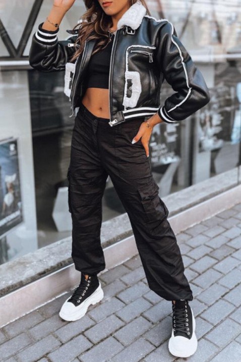 Яке DENFORA, Цвят: черно и бяло, IVET.BG - Твоят онлайн бутик.