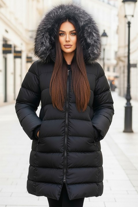 Яке BESERINA BLACK, Цвят: черен, IVET.BG - Твоят онлайн бутик.