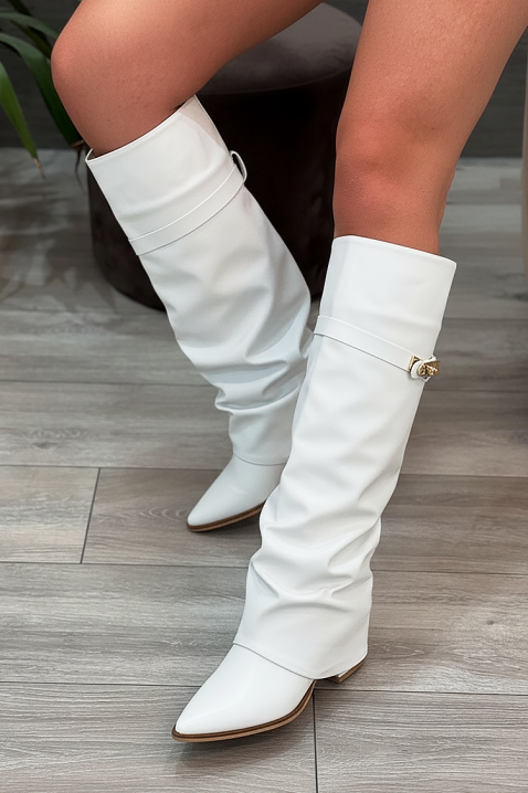 Ботуши GIVENDRA WHITE, Цвят: бял, IVET.BG - Твоят онлайн бутик.