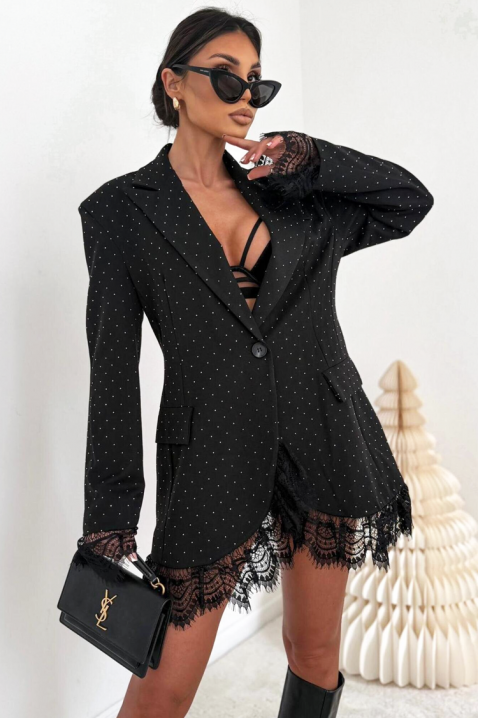 Рокля - блейзър BLEVELDA, Цвят: черен, IVET.BG - Твоят онлайн бутик.