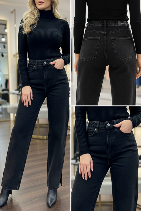 Дънки TOLANA, Цвят: черен, IVET.BG - Твоят онлайн бутик.