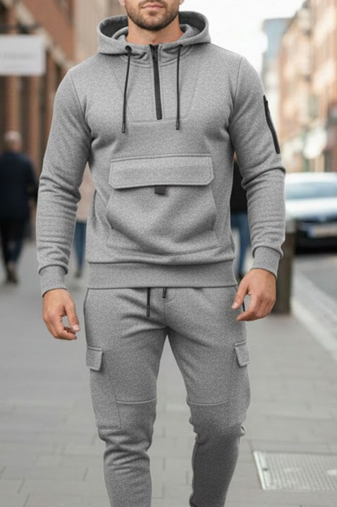 Мъжки комплект BETRIDO GREY, Цвят: сив, IVET.BG - Твоят онлайн бутик.